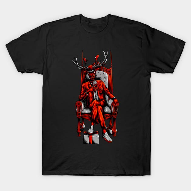 Christmas reindeer T-Shirt by Yohanes Yeesa